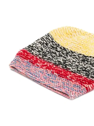 Shop Anntian Fine Knit Beanie In Yellow