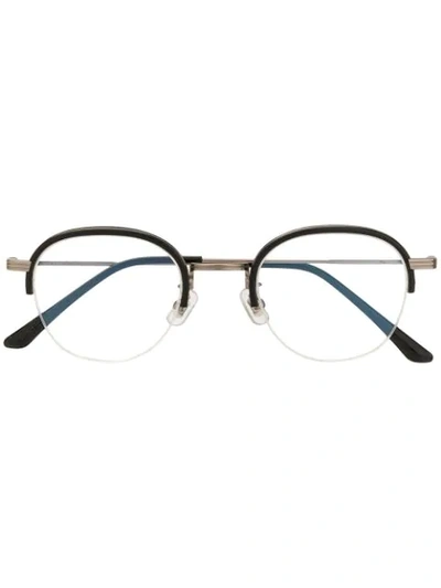 Shop Gentle Monster Mig D01 Optical Glasses In Black