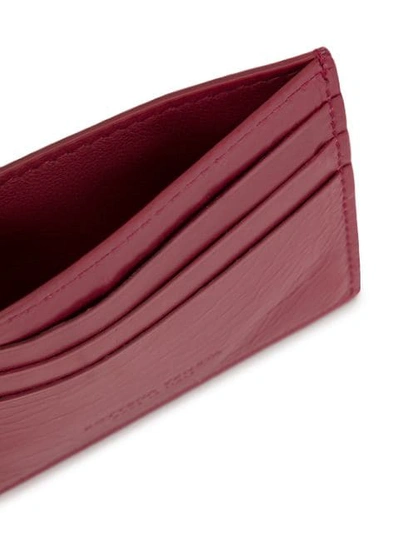 Shop Bottega Veneta Quilted Effect Cardholder In Pink