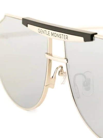 Shop Gentle Monster Tomboe 01 Sunglasses In Silver