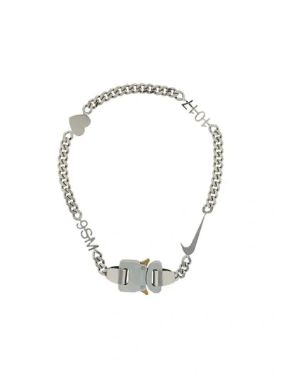 Shop Alyx X Nike Hero Chain Necklace In Silver