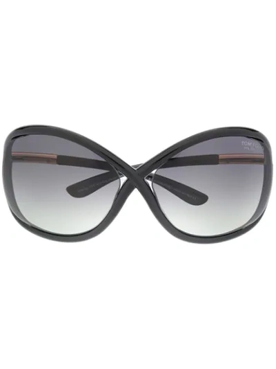 Shop Tom Ford Whitney Soft Round Sunglasses In Black