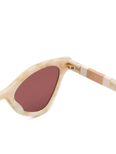 Shop Gucci Cat Eye-frame Sunglasses In Neutrals