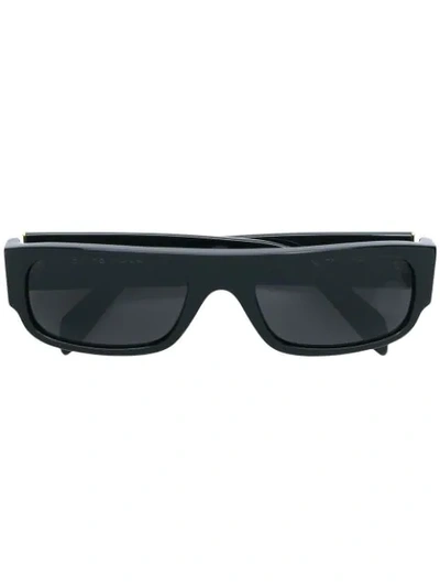 Shop Retrosuperfuture Smile Sunglasses In Black