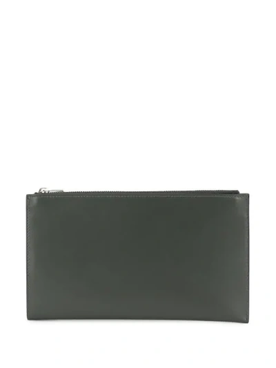 Shop Jil Sander Zip Wallet Cardholder In Grey