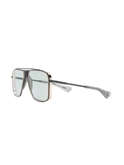 Shop Dita Eyewear Aviator-styled Sunglasses In Grey