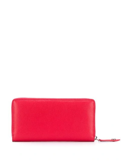 Shop Vivienne Westwood Logo Plaque Wallet In Red