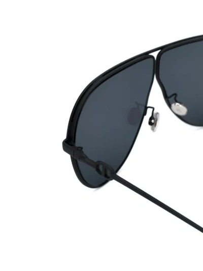 Shop Dior Camp Aviator-frame Sunglasses In Black