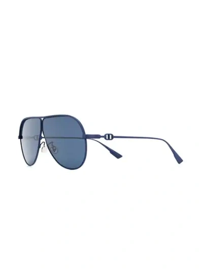 Shop Dior Camp Aviator-frame Sunglasses In Blue