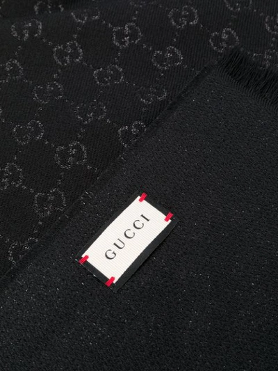 Shop Gucci Gg Supreme Scarf In Black