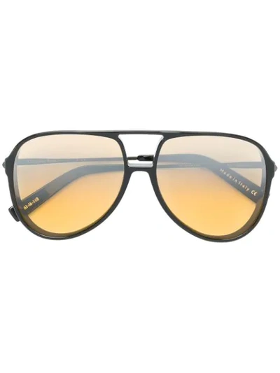 Shop Christian Roth Oversized Sunglasses In Black
