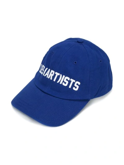Shop Les (art)ists Logo Printed Baseball Cap In Blue