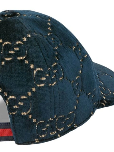 Shop Gucci Gg Cap In Blue