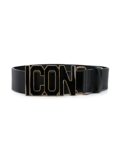 Shop Dsquared2 Icon Belt In Black