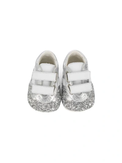 Shop Hogan Soft-sole Sneakers In Silver