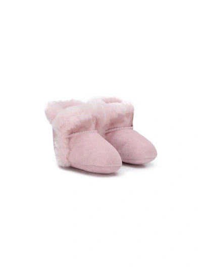 Shop Ugg Soft Crib Shoes In Pink