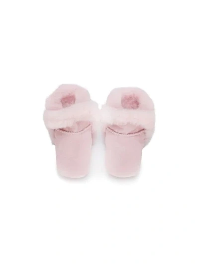 Shop Ugg Soft Crib Shoes In Pink