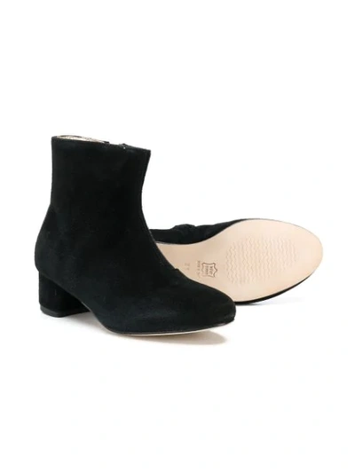 Shop Gallucci Block Heel Ankle Boots In Black
