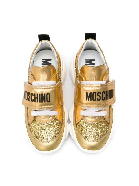 glitter moschino trainers