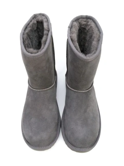 Shop Ugg Teen Classic Shearling Boots In Grey