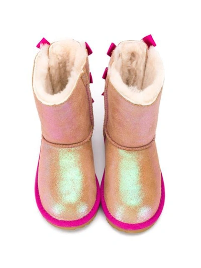 Shop Ugg Bailey Short Iridescent Boots In Neutrals