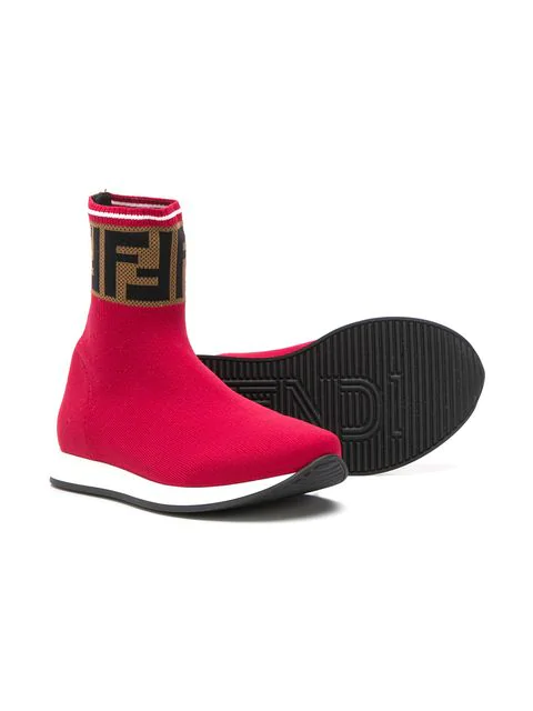 fendi ff sock sneakers