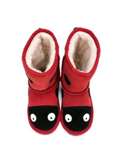 Emu Ladybug Boots In Red
