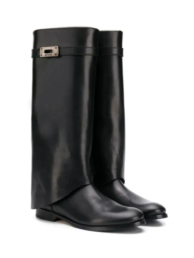 Shop Gallucci Teen Knee Length Boots In Black