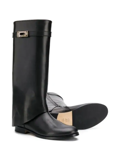 Shop Gallucci Teen Knee Length Boots In Black