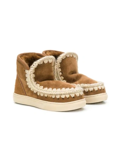 Shop Mou Eskimo Boots In Brown