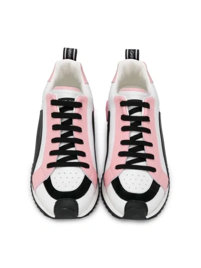 Shop Dolce & Gabbana Colour Block Sneakers In White