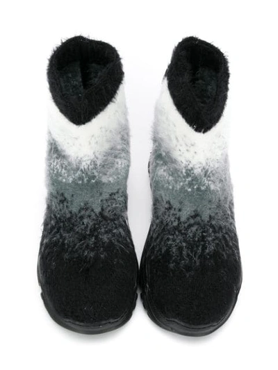 Shop Cinzia Araia Faux Fur Ankle Boots In Grey