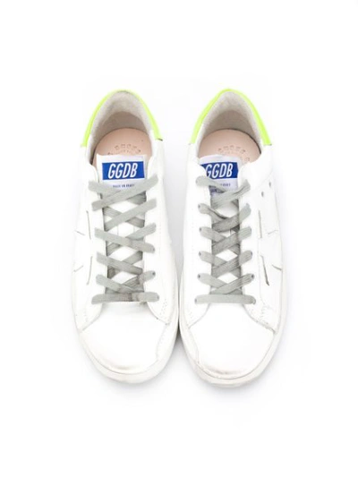 Shop Golden Goose Teen Superstar Low-top Sneakers In White