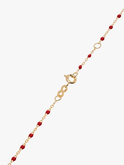 Shop Gigi Clozeau 18k Yellow Gold Beaded Necklace In 31 Red