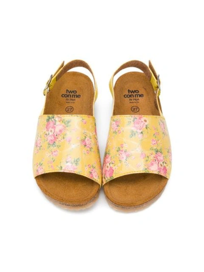 Shop Pèpè Open Toe Sandals In Yellow