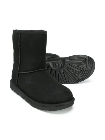 Ugg Fur Lined Boots In Black