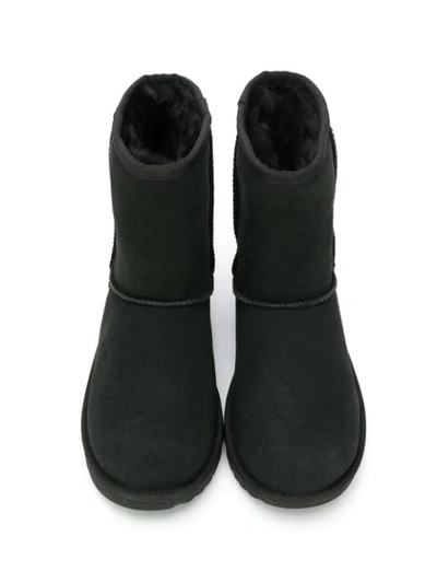 Ugg Fur Lined Boots In Black