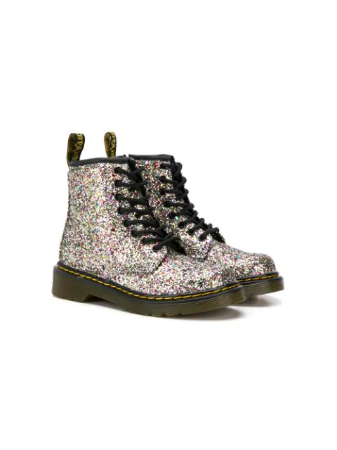 dr martens silver glitter
