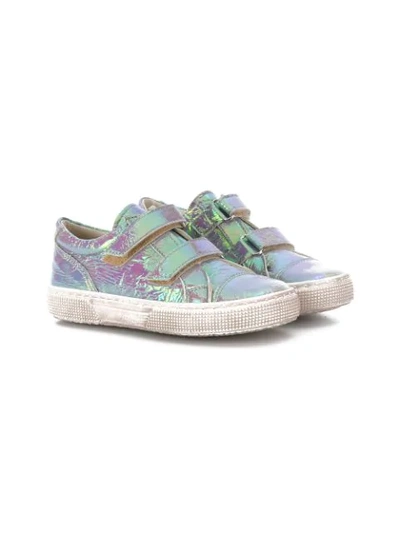 Shop Pèpè Holographic Sneakers In Silver