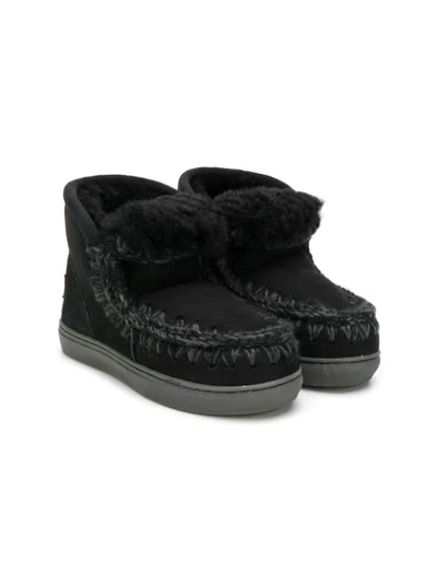 Shop Mou Slip-on Boots In Black