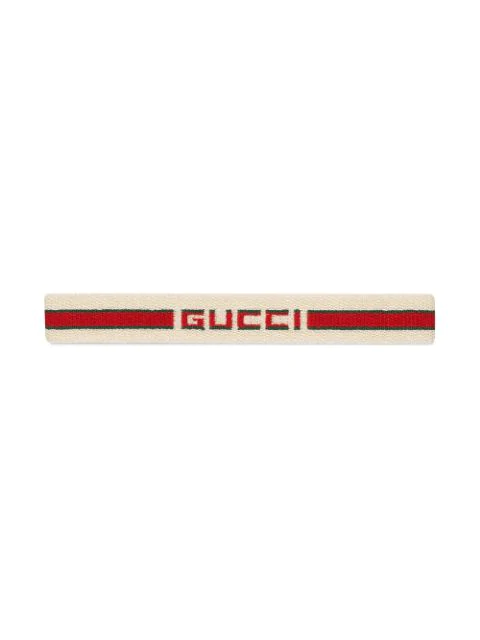 Gucci Kids' Children's Stripe Headband In White | ModeSens