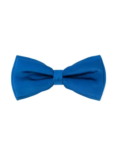 Shop Hucklebones London Double Bow Hairclip In Blue