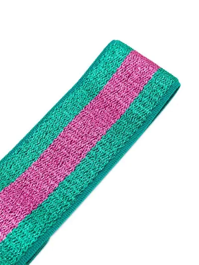 Shop Gucci Children's Lurex Headband In Green