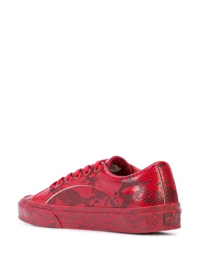 X VANS SNAKE-PRINT SNEAKERS