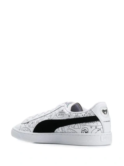 Puma X Tyakasha Basket Sneakers In White | ModeSens