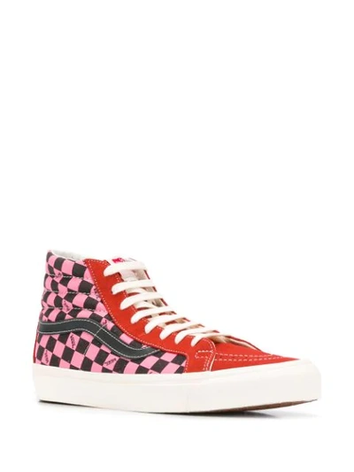 Shop Vans Vault Ua Og Sk8-hi Lx Sneakers In Red