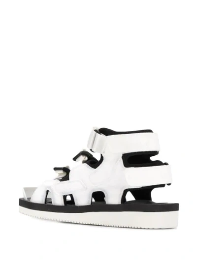 Shop Suicoke Boak-v Buckled Sandals In White