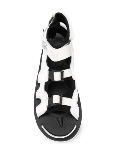 Shop Suicoke Boak-v Buckled Sandals In White