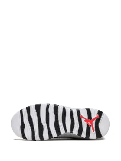 Shop Jordan Teen Air  10 Retro Sneakers In Grey ,black