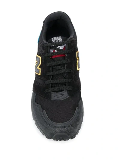 Shop New Balance Megagrip 575 Sneakers In Black